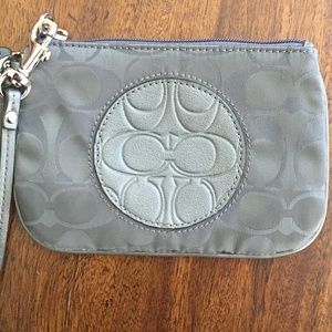 Brand New Coach Silver Wristlet